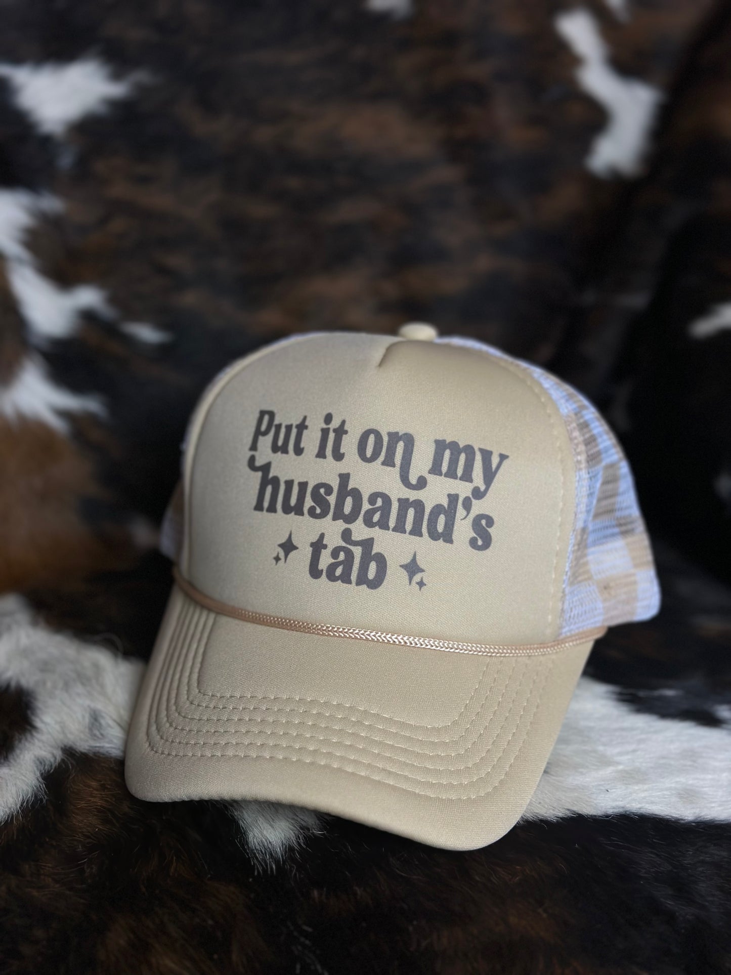 Put It on Tan Checkered Hat