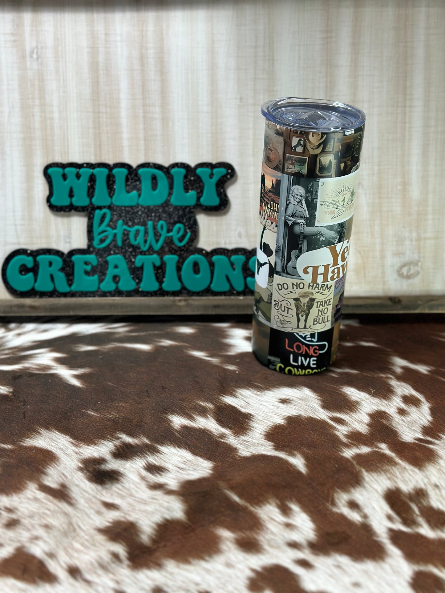 Western vintage Matte 20oz tumbler