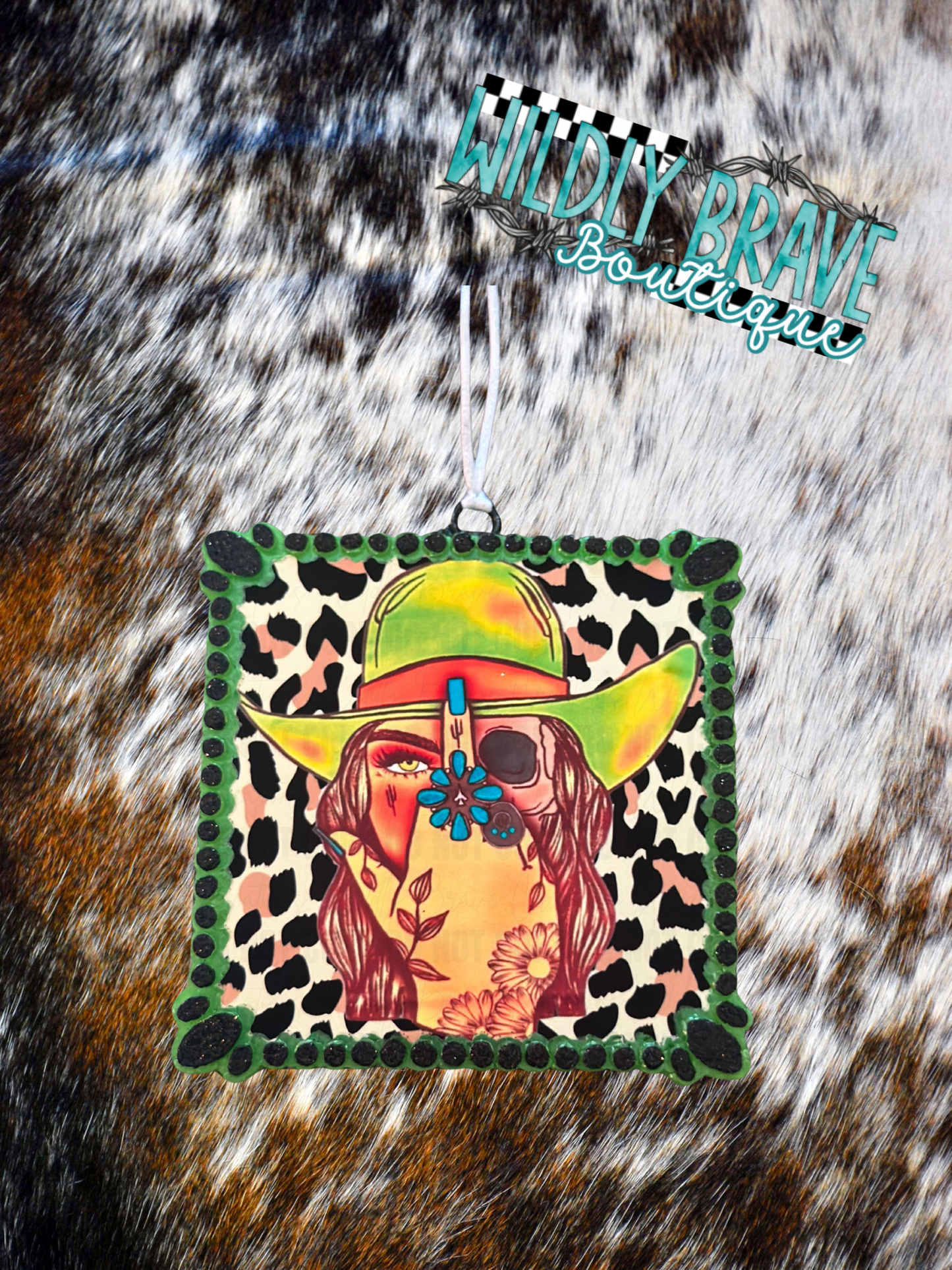 Rhinestone Square Freshie