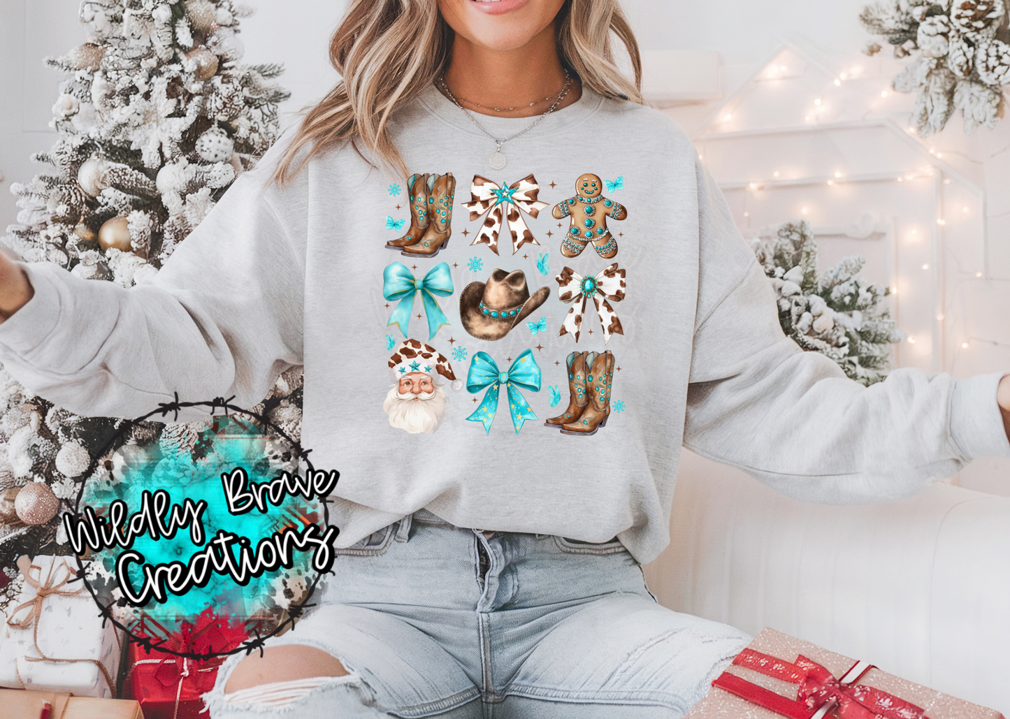 Boots and Bows Crewneck