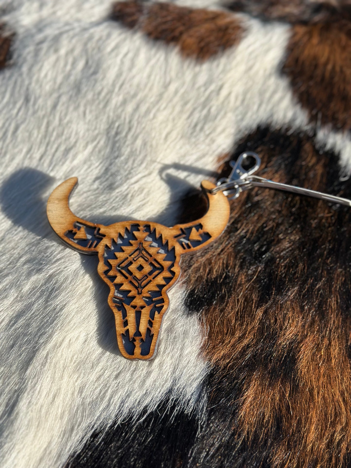 Bull Skull Keychains