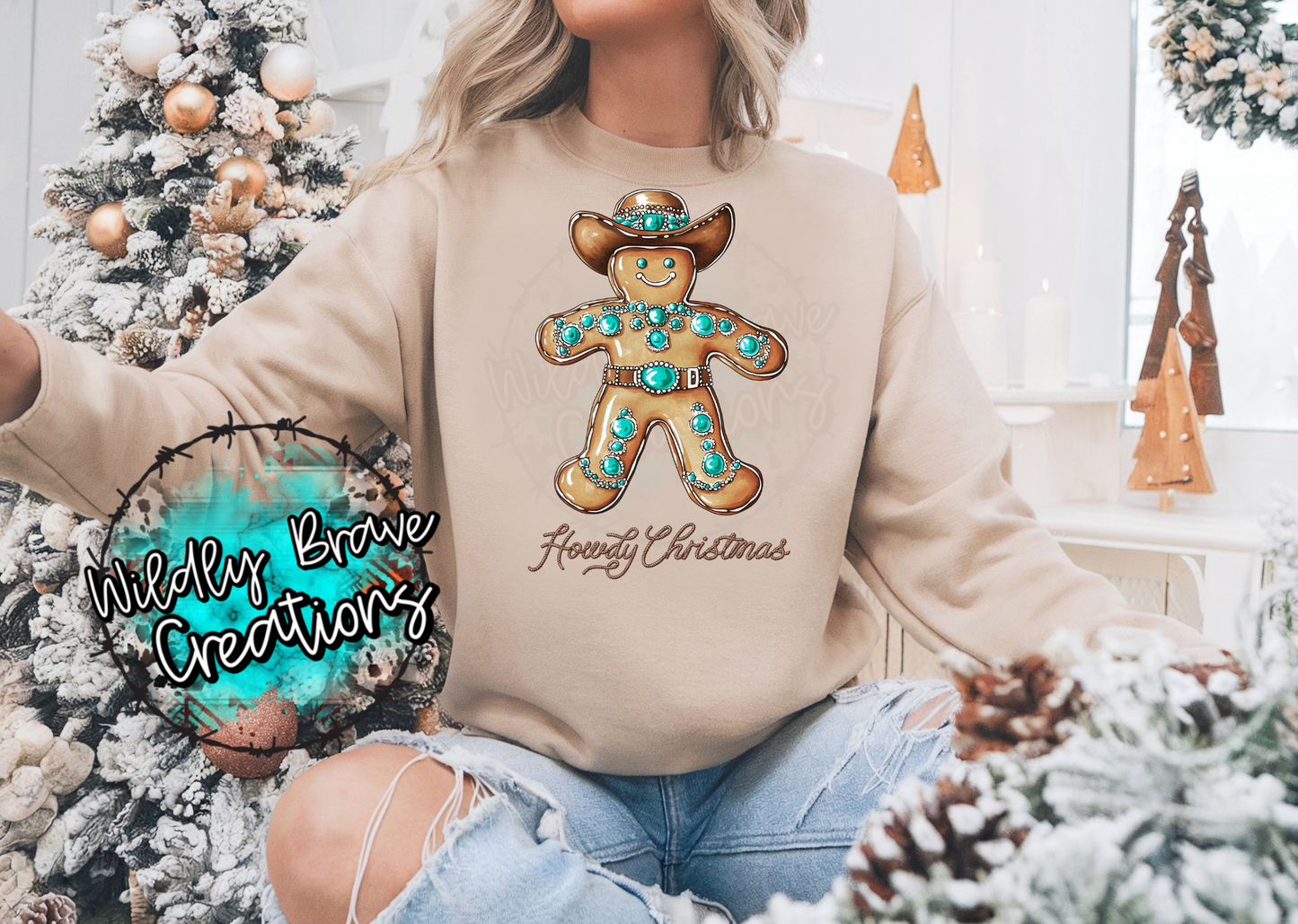 Gingerbread Cowboy Crewneck