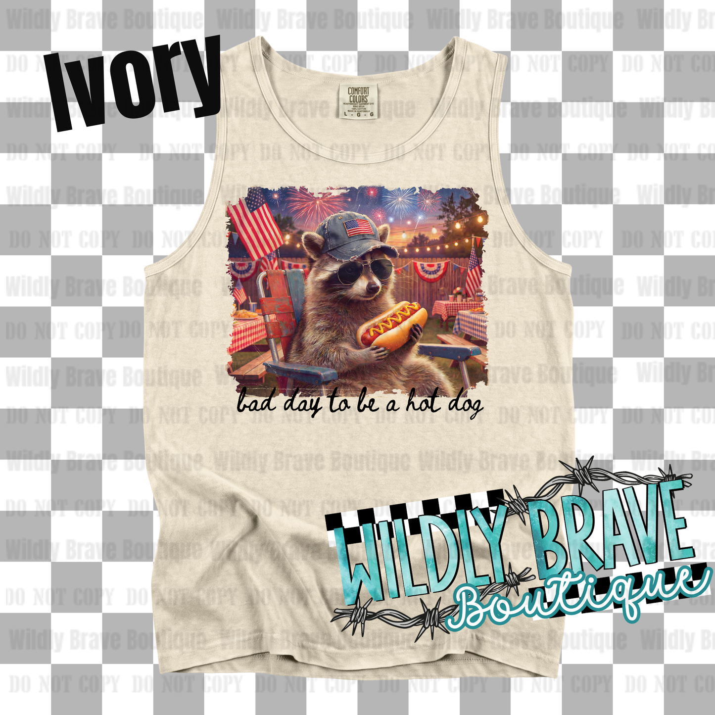 Raccoon Bad Day Graphic