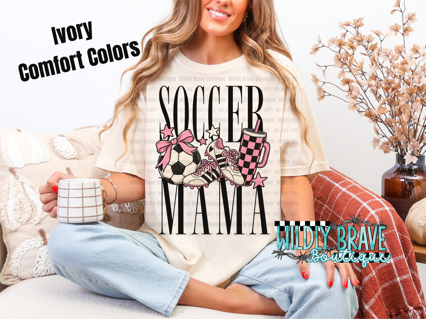 Boujee Soccer Mama Graphic Tee or Crewneck