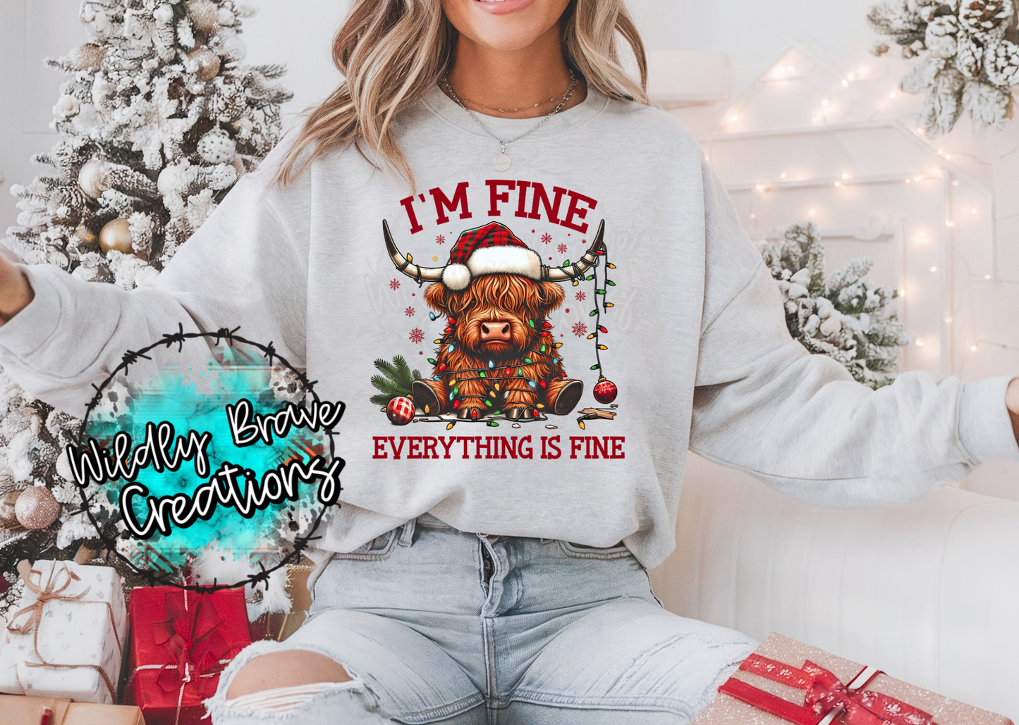Im Fine Everything is Fine Crewneck