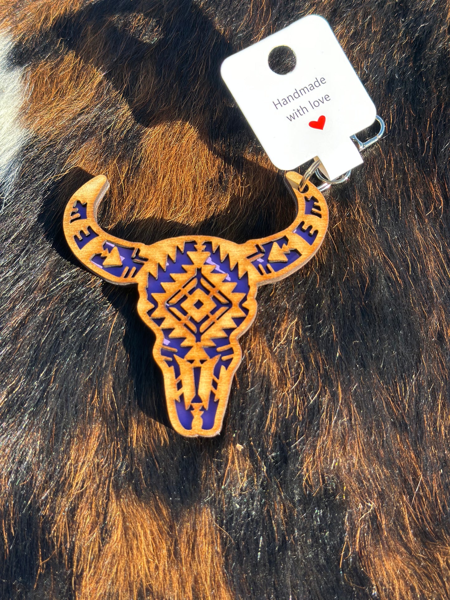 Bull Skull Keychains