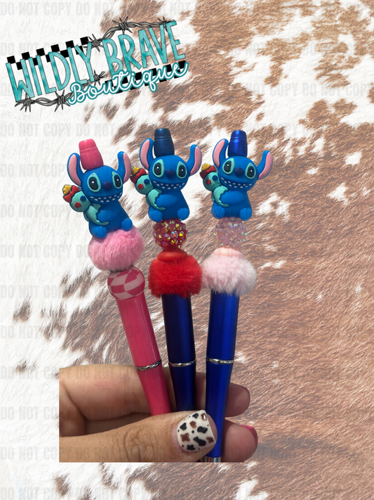 Blue Monster Pen