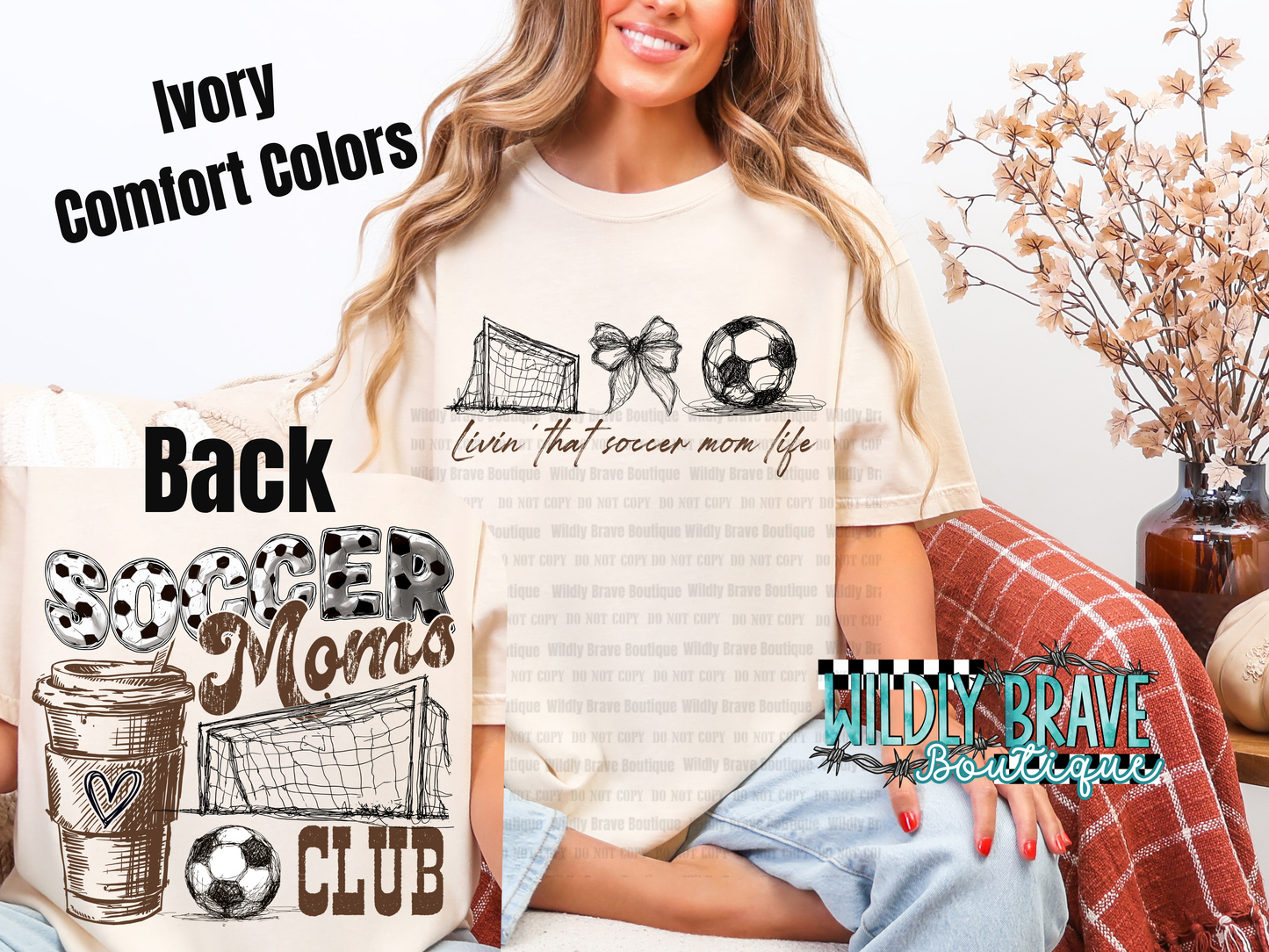 Soccer mama Graphic Tee or Crewneck