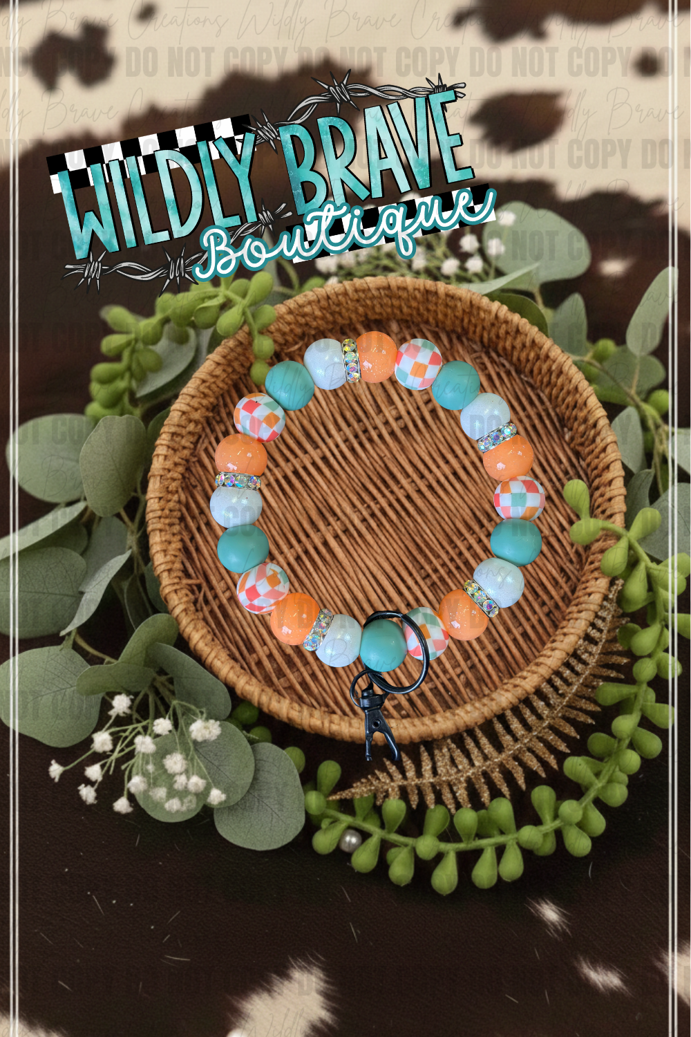 Sage and Sparkle Wristlet