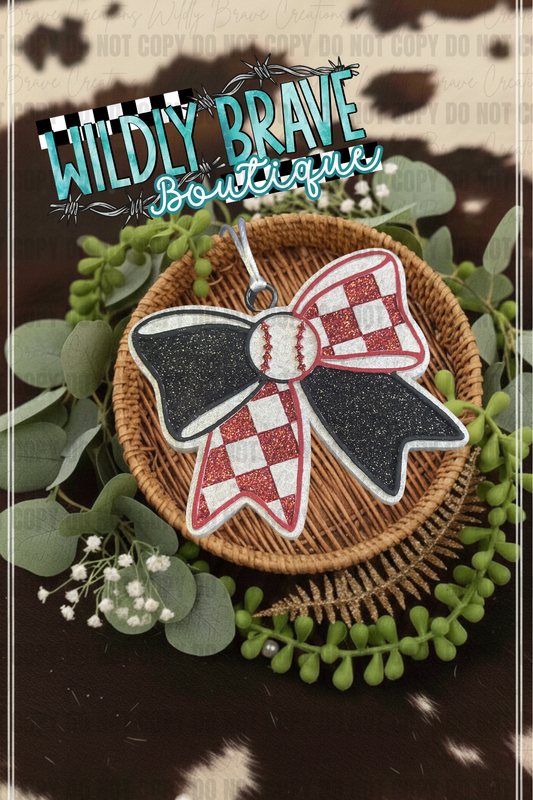 Baseball/ Softball Bow Freshie