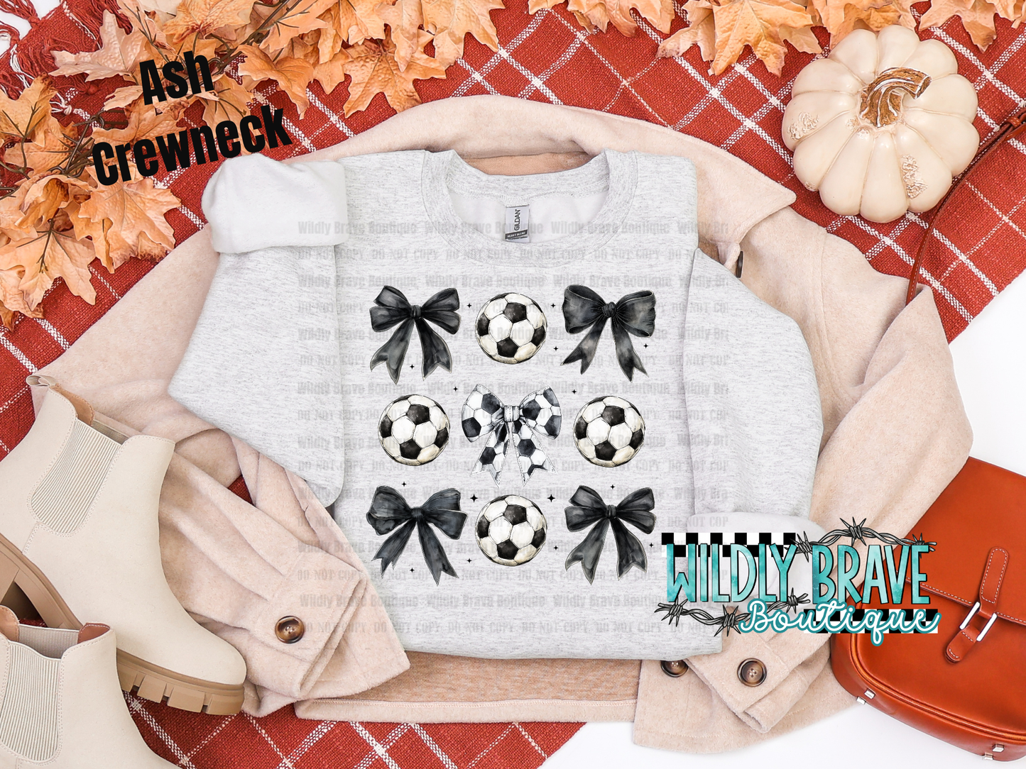 Soccer Bows Graphic Tee or Crewneck