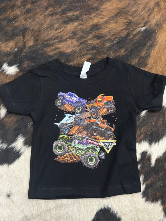 Monster Truck Boy Graphic Tee