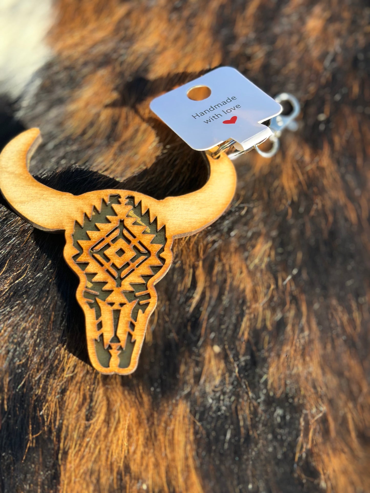 Bull Skull Keychains