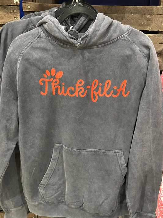 Thick Acid Wash Hoodie (color may vary)