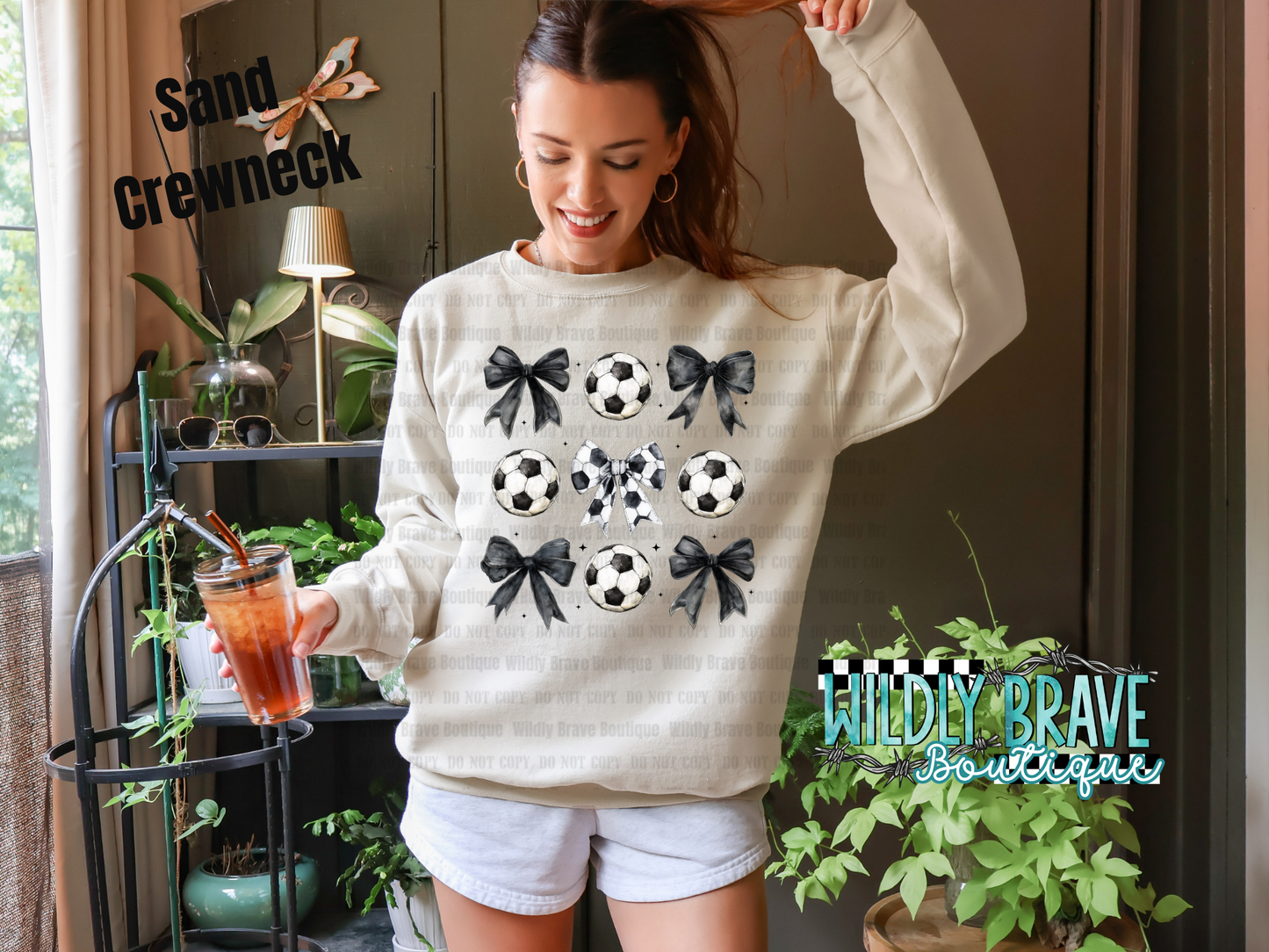 Soccer Bows Graphic Tee or Crewneck