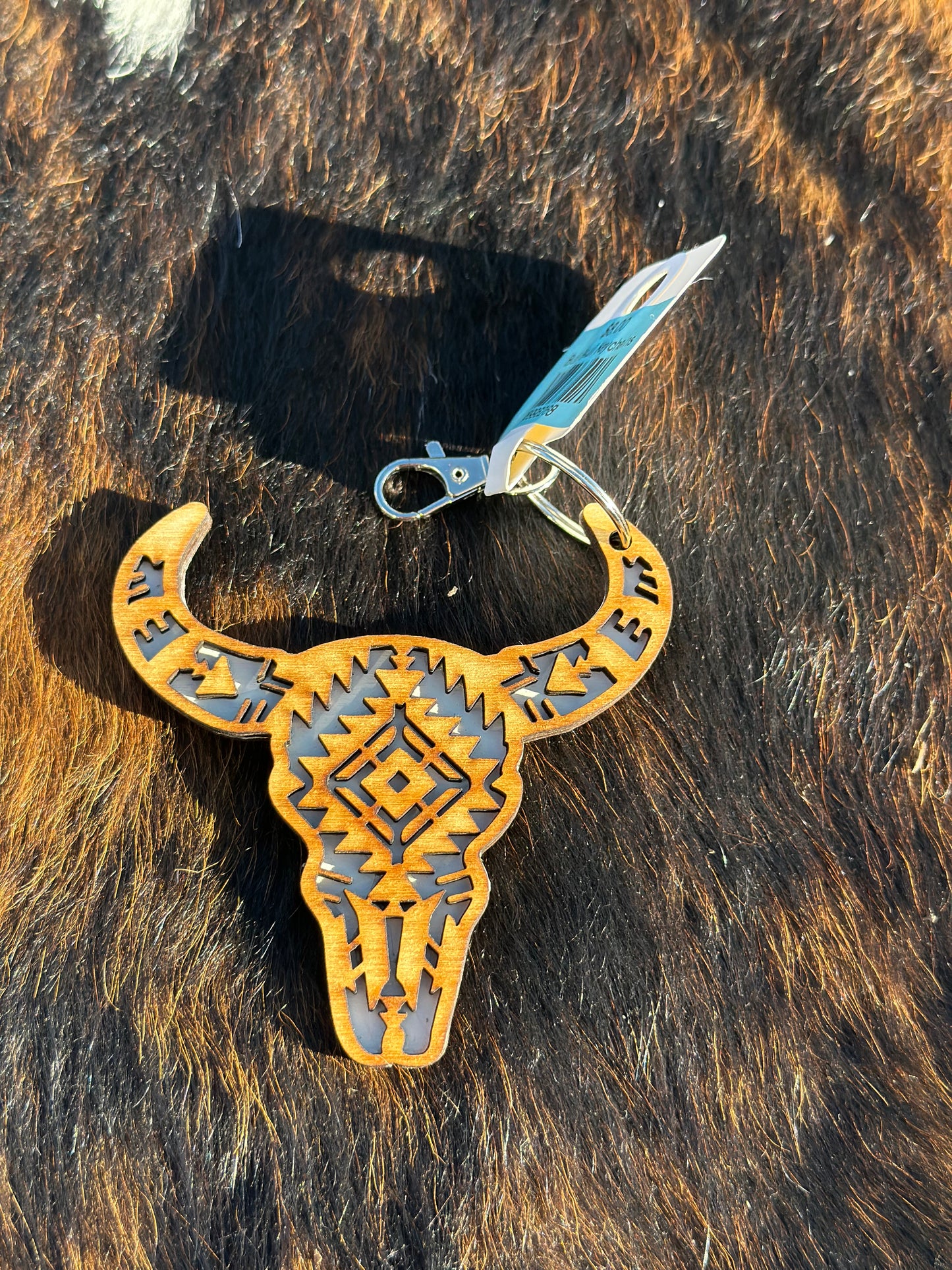 Bull Skull Keychains