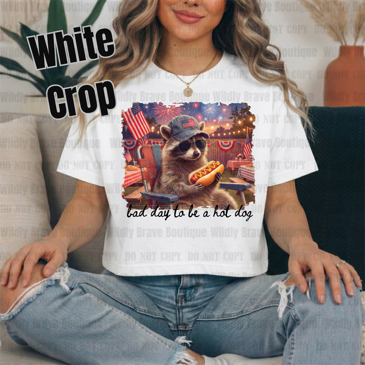 Raccoon Bad Day  Graphic