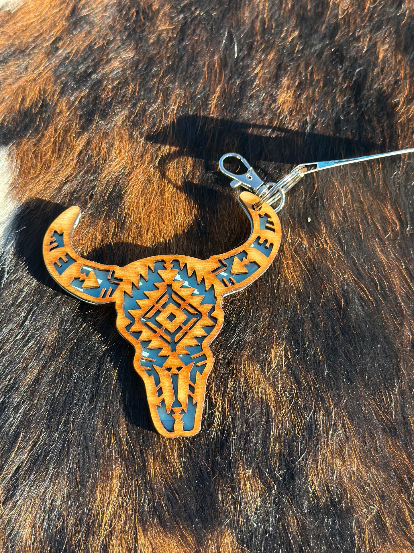 Bull Skull Keychains