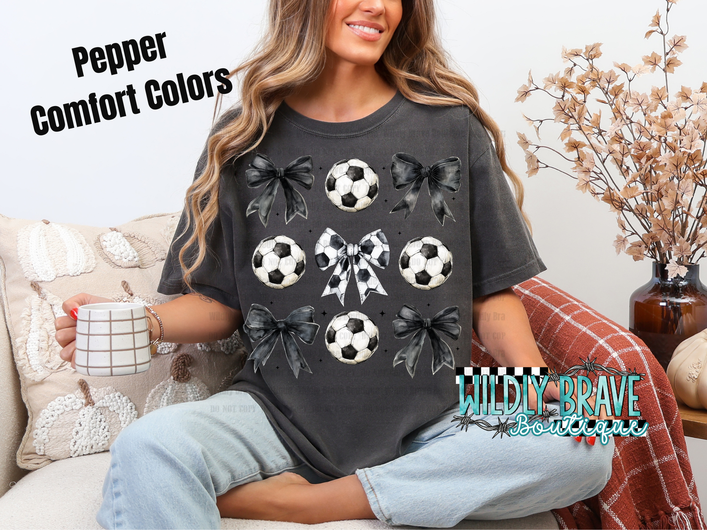 Soccer Bows Graphic Tee or Crewneck
