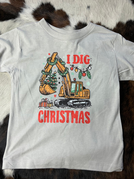 I Dig Christmas Youth Shirt