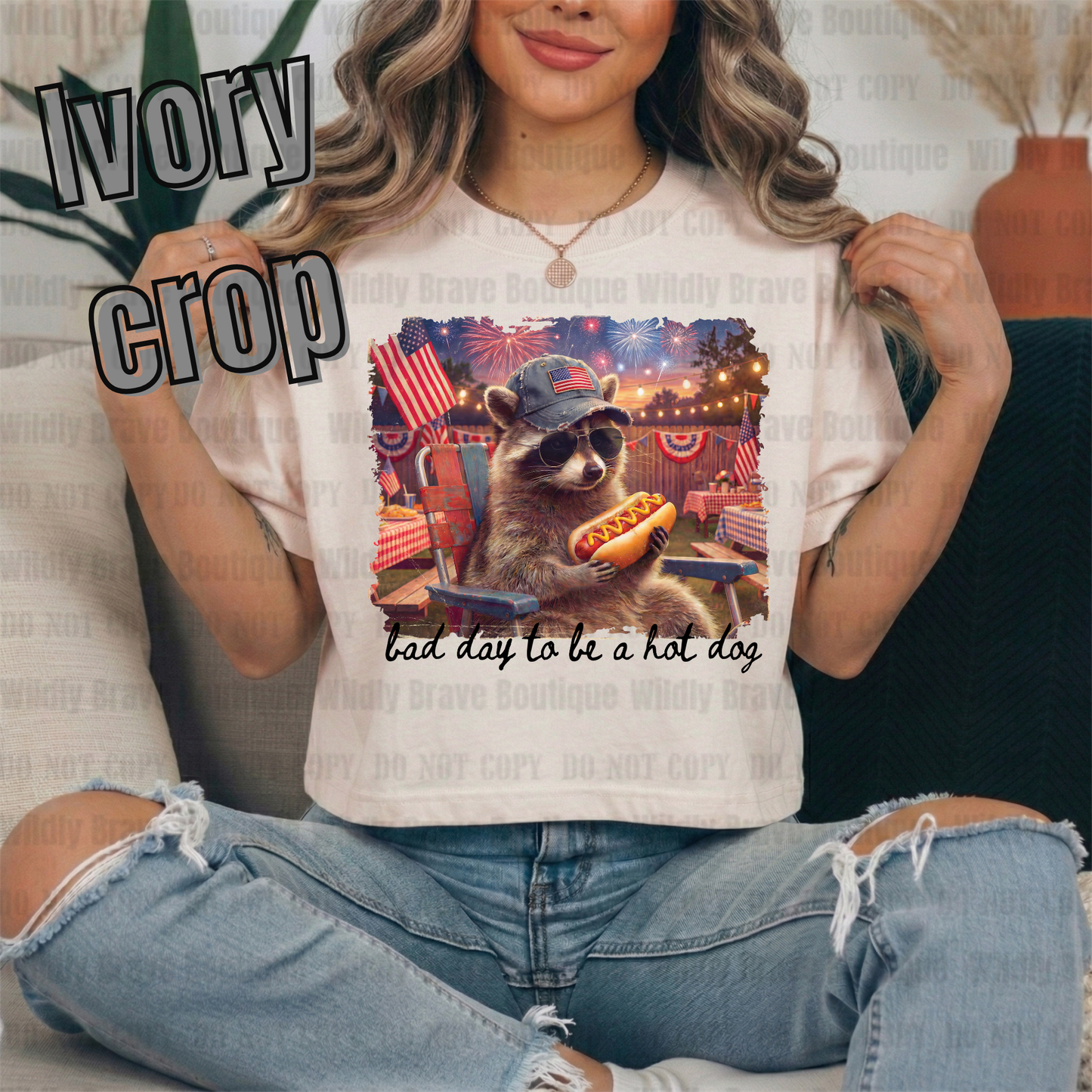 Raccoon Bad Day  Graphic