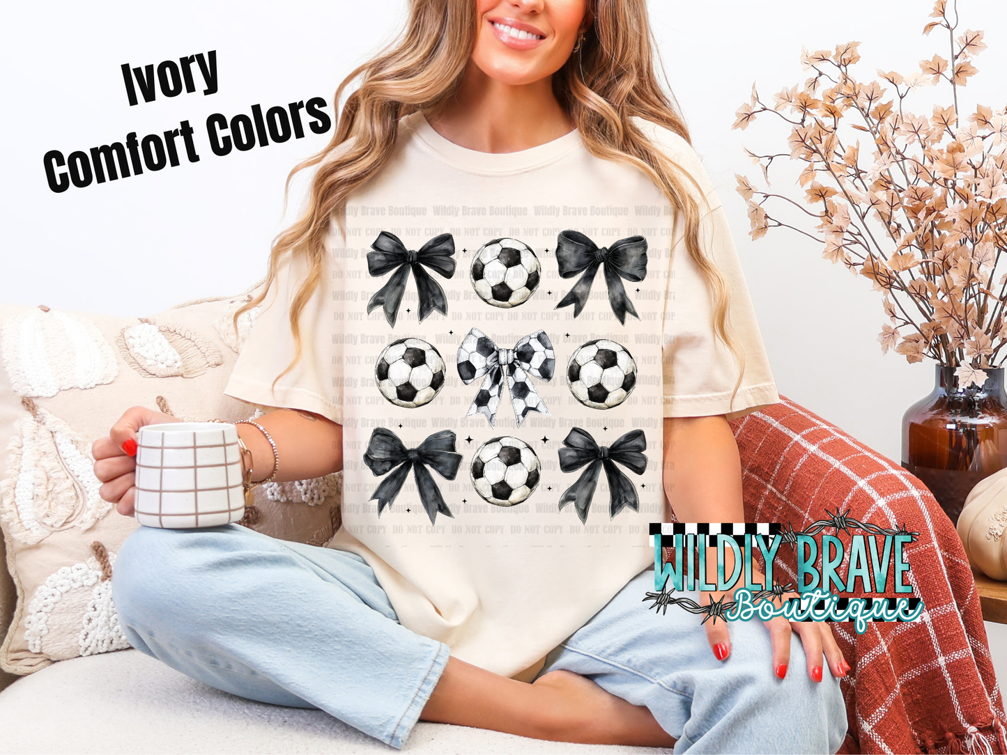 Soccer Bows Graphic Tee or Crewneck