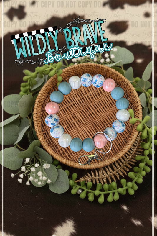 Blue Monster Energy Wristlet