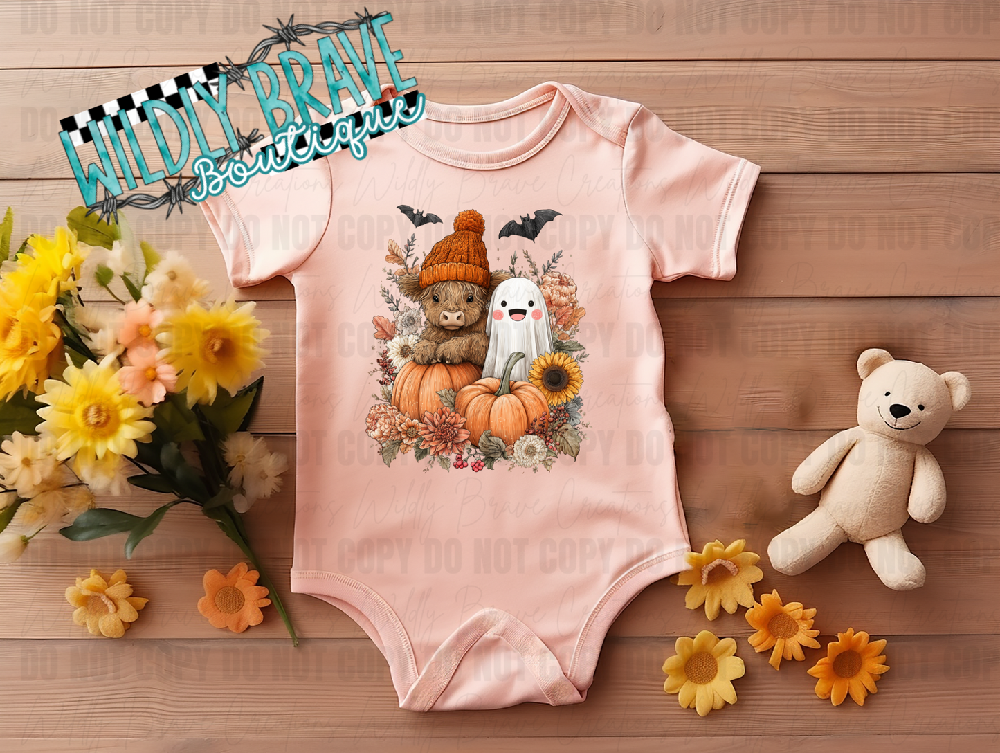 Cow Ghost Infant to Youth Shirt