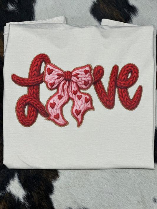 Love Bow Adult Shirt