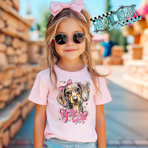 Dachshund Dog I Woof Youth/Adult Tee