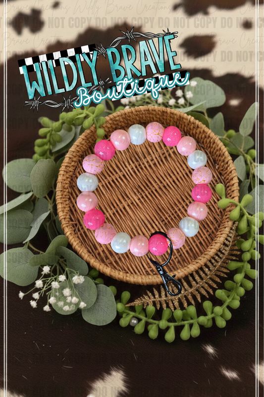 Pretty n Pink Wristlet