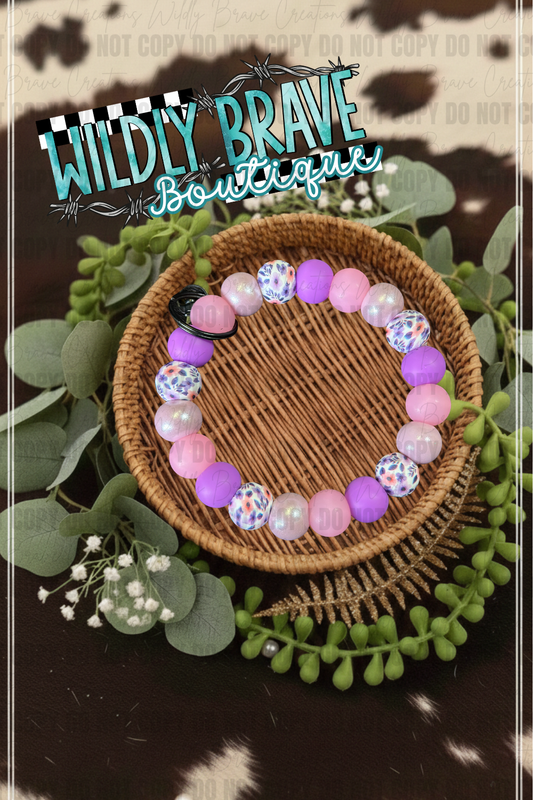 Spring Time Floral Wristlet