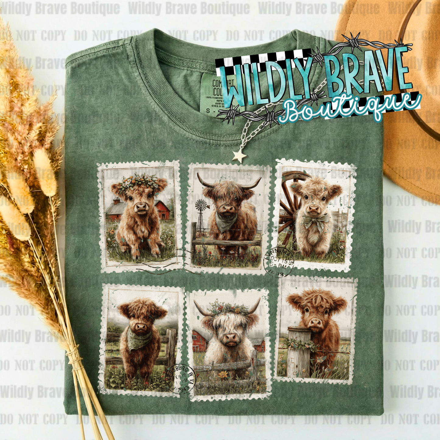 Wildly Rustic Highland Graphic Tee