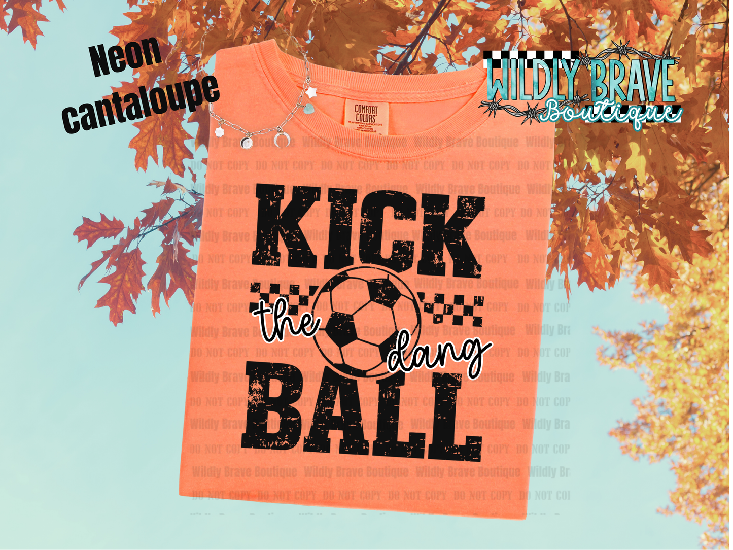 Kick the Dang Ball Graphic Tee or Crewneck