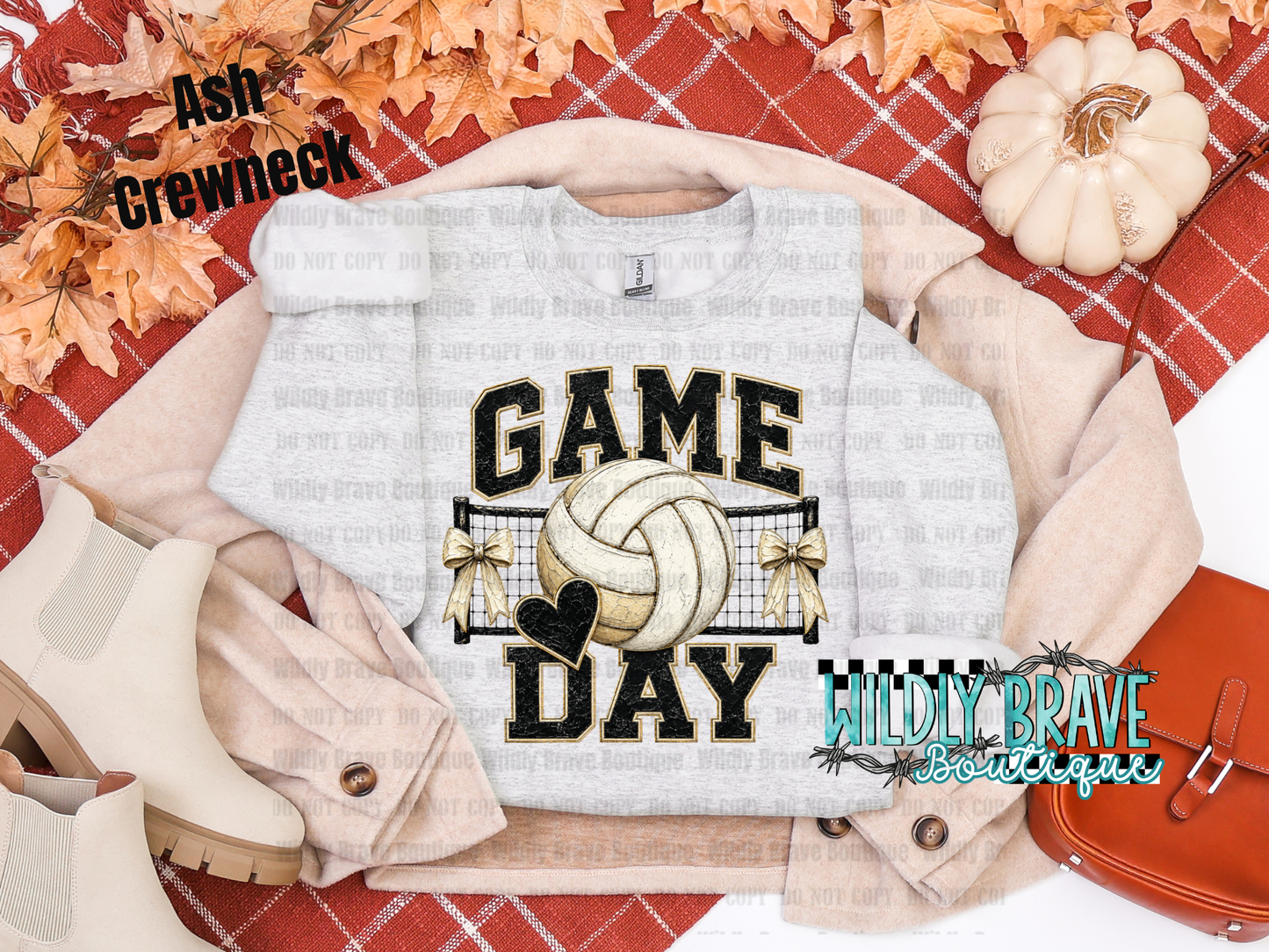 Volleyball Game Day Graphic Tee or Crewneck