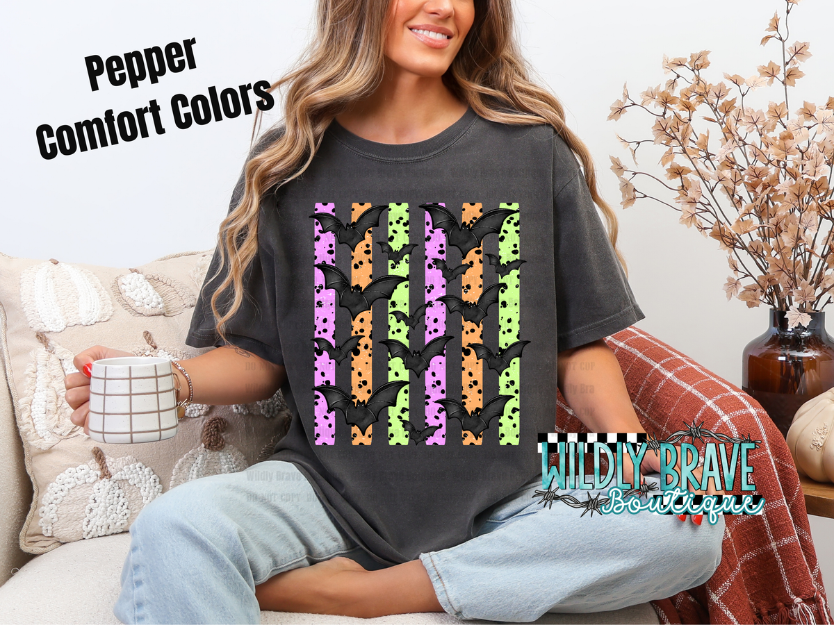 Neon Batty Kids Graphic Tee