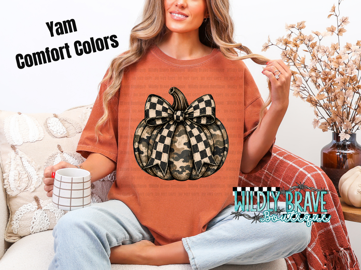 Camo Pumpkin Graphic Tee
