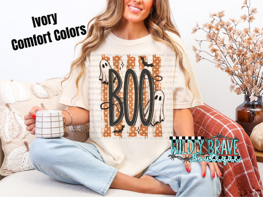 Boo Stripes Graphic Tee