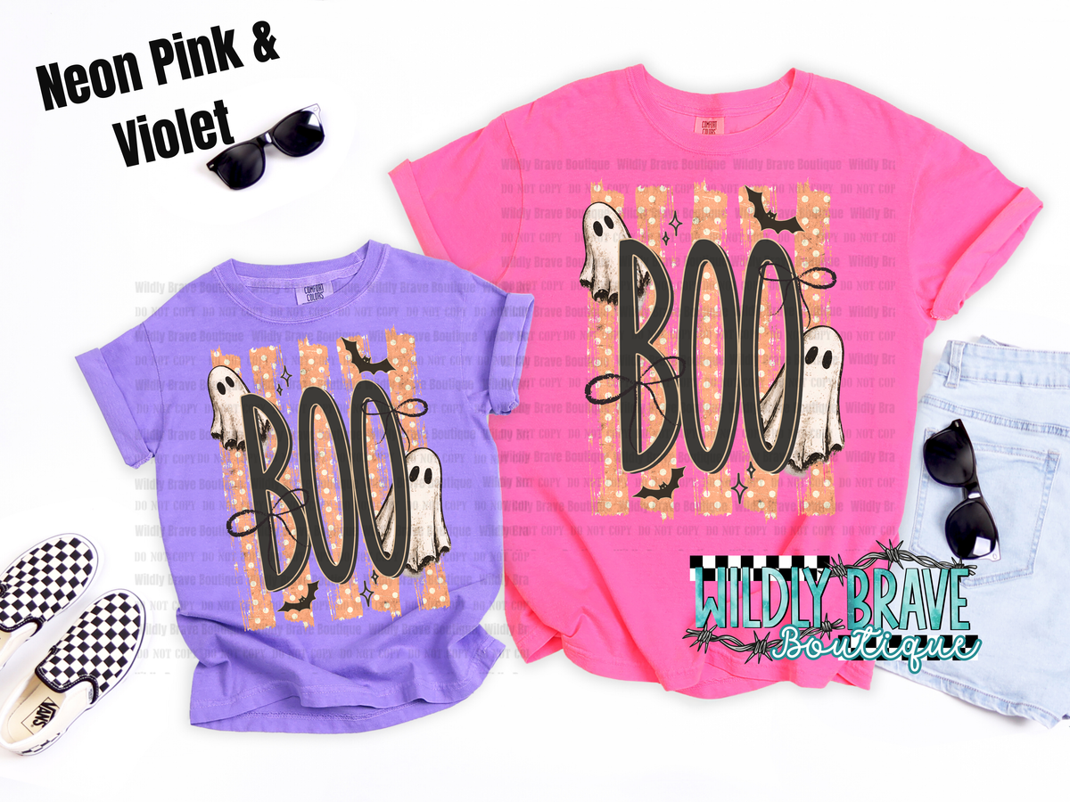 Boo Stripes Graphic Tee