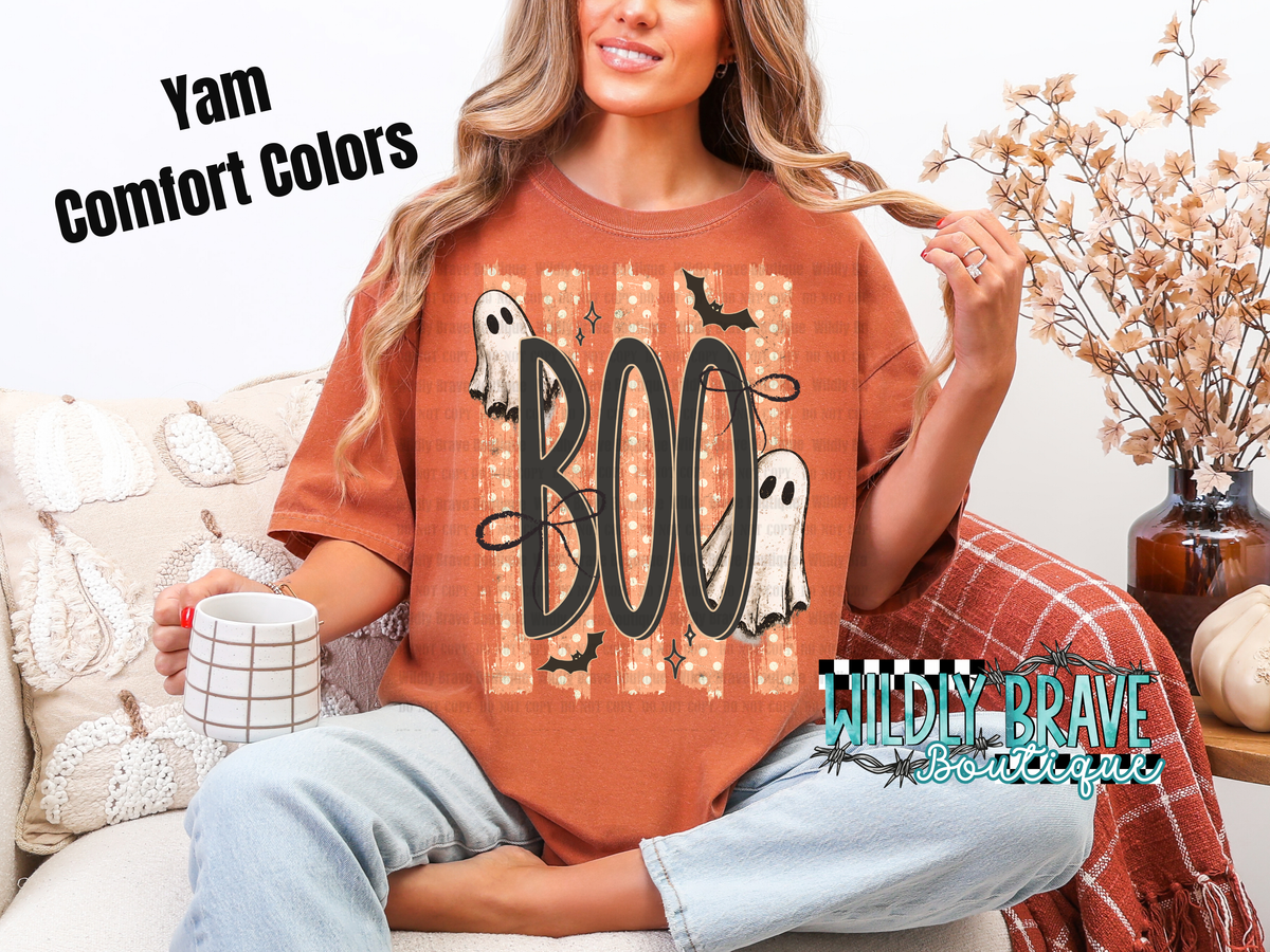Boo Stripes Graphic Tee